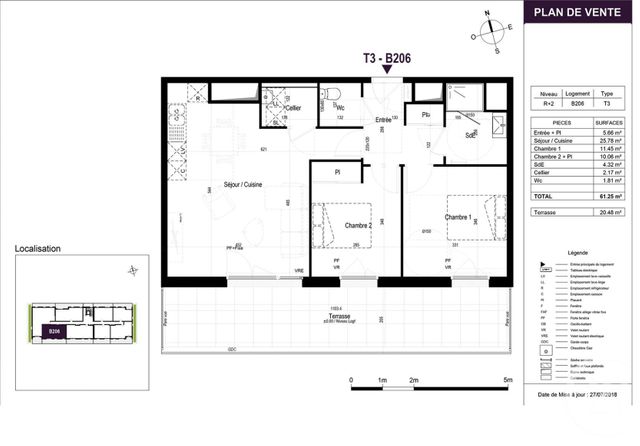 Appartement T3 à louer - 3 pièces - 61,25 m2 - Olonne Sur Mer - 85 - PAYS-DE-LOIRE