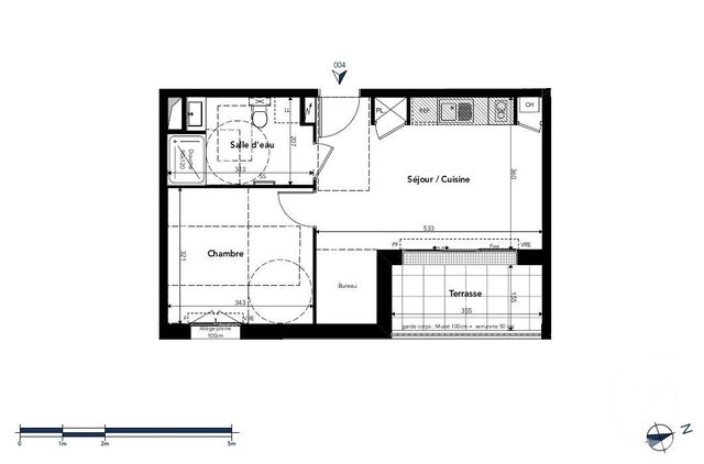 Appartement T2 &agrave; vendre - 2 pi&egrave;ces - 39,15 m2 - Chateau D Olonne - 85 - PAYS-DE-LOIRE